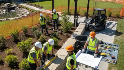 Tree service crew in Indianapolis, IN providing landscape design and arbor care planning