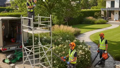 Indianapolis, IN tree service crew providing professional tree trimming for local properties