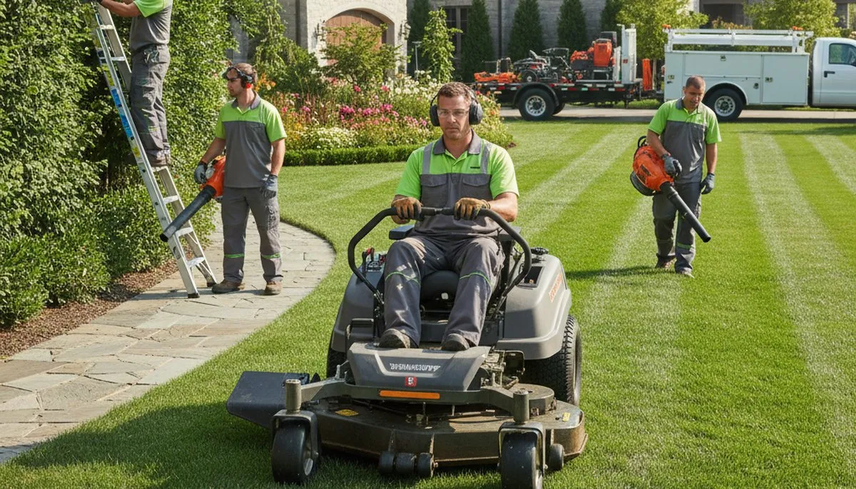 Arbor Tree Care crew providing tree trimming services in Indianapolis, IN