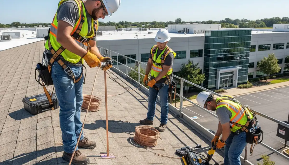 Lightning protection system installed for trees in Indianapolis, IN by tree service professionals