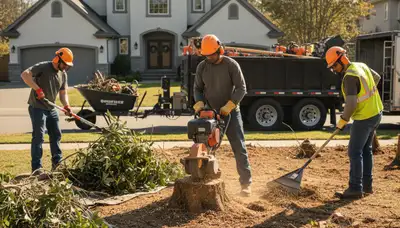 Indianapolis, IN shrub removal service for safe, efficient overgrown shrub clearing
