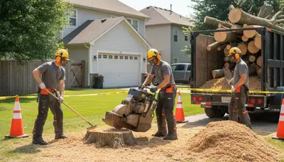 Stump removal service in Indianapolis, IN for residential and commercial tree care