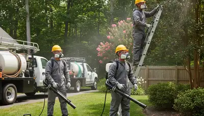 Arbor Tree Care crew providing professional tree trimming and tick control in Indianapolis, IN