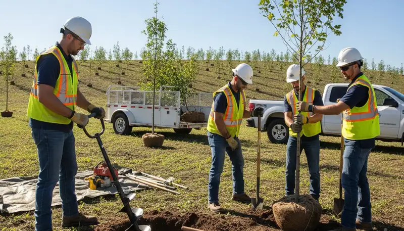 Professional tree planting service in Indianapolis, IN for residential and commercial properties