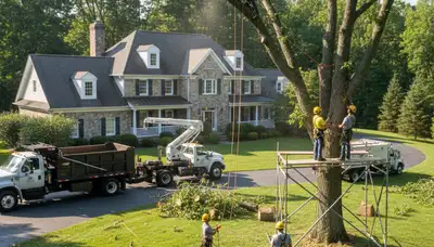 Tree service crew in Indianapolis, IN providing professional tree trimming and maintenance