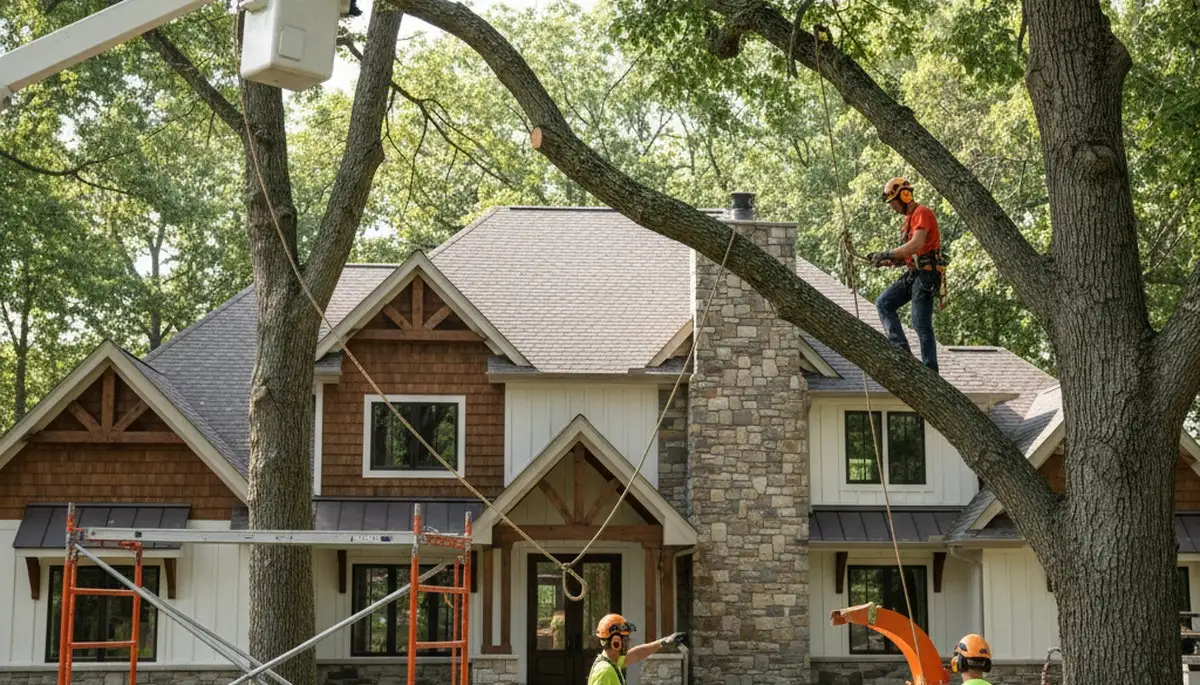 Tree service team in Indianapolis, IN providing professional tree trimming and care