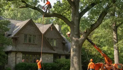 Tree service professionals in Indianapolis, IN providing expert tree trimming and care