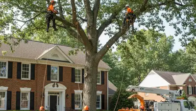 Tree service crew in Indianapolis, IN providing professional tree trimming and pruning solutions