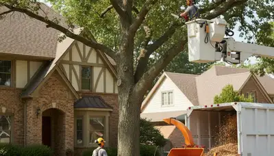 Tree service crew in Indianapolis, IN providing professional tree trimming and removal services