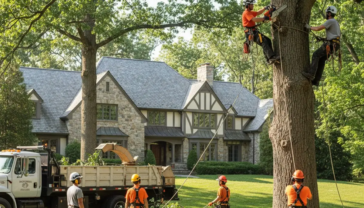 Tree service crew in Indianapolis, IN providing professional tree trimming and maintenance