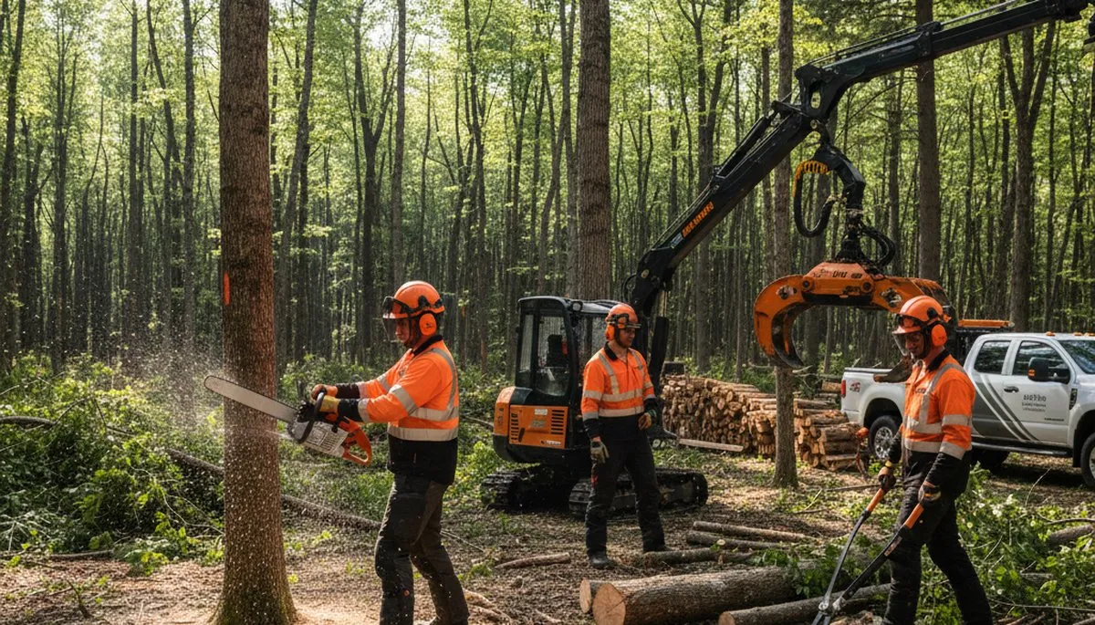 Woodlot management in Indianapolis, IN by Arbor Tree Care for healthy, safe wooded property maintenance