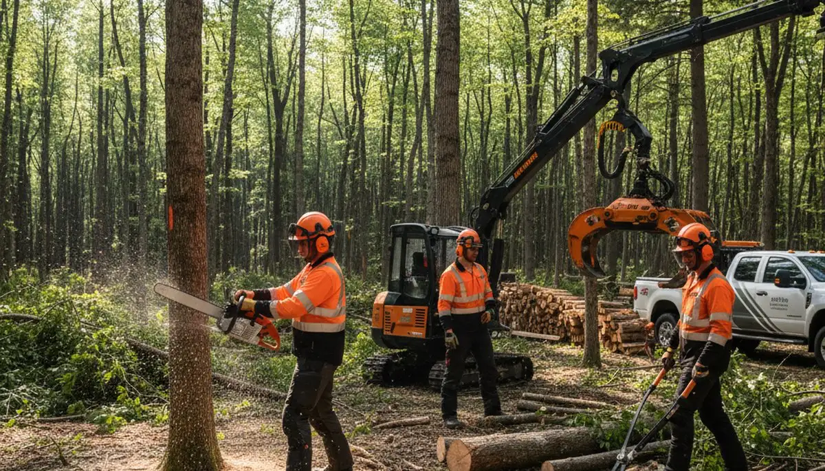 Woodlot management in Indianapolis, IN by Arbor Tree Care for healthy, safe wooded property maintenance
